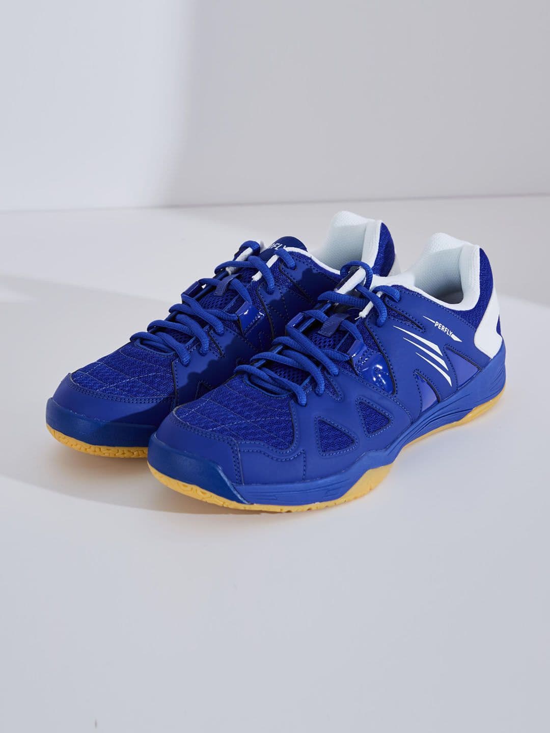 Decathlon PERFLY - Men Blue Synthetic Badminton Shoes - view 1
