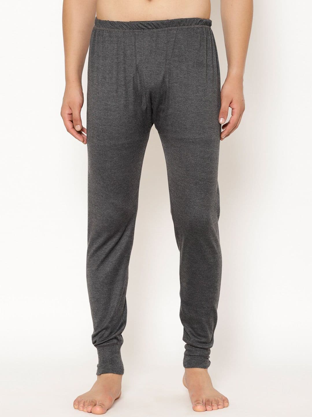 MACK JONNEY Men Grey Solid Thermal Joggers - view 1