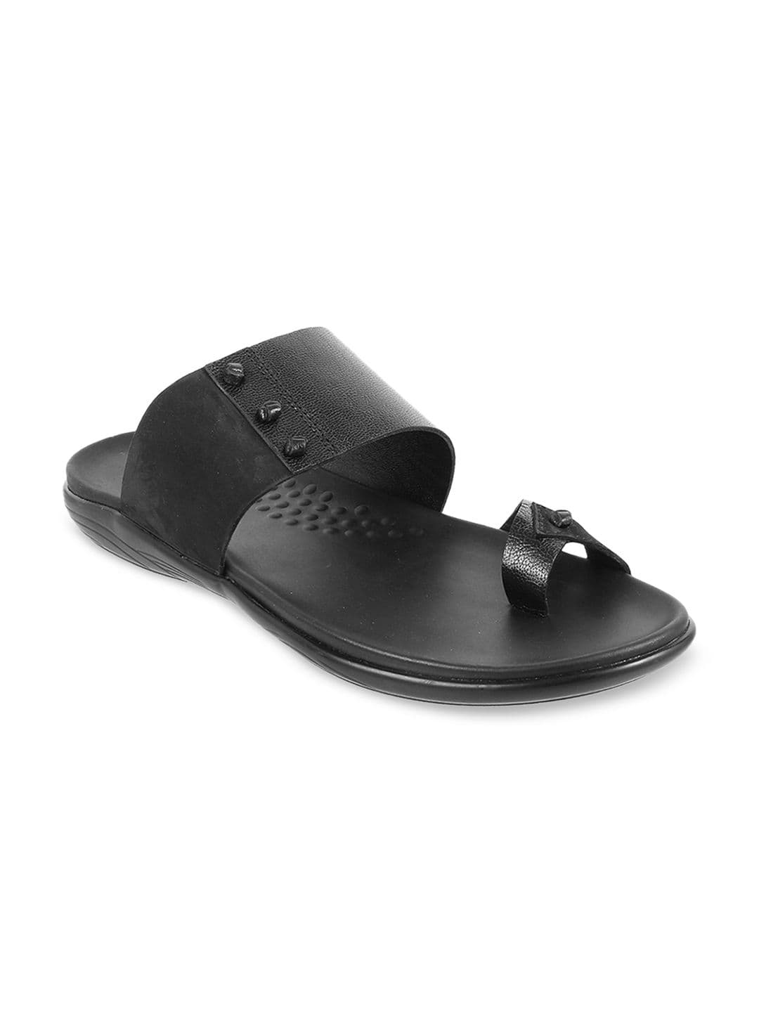 Mochi Men Black Leather Sandals - view 1