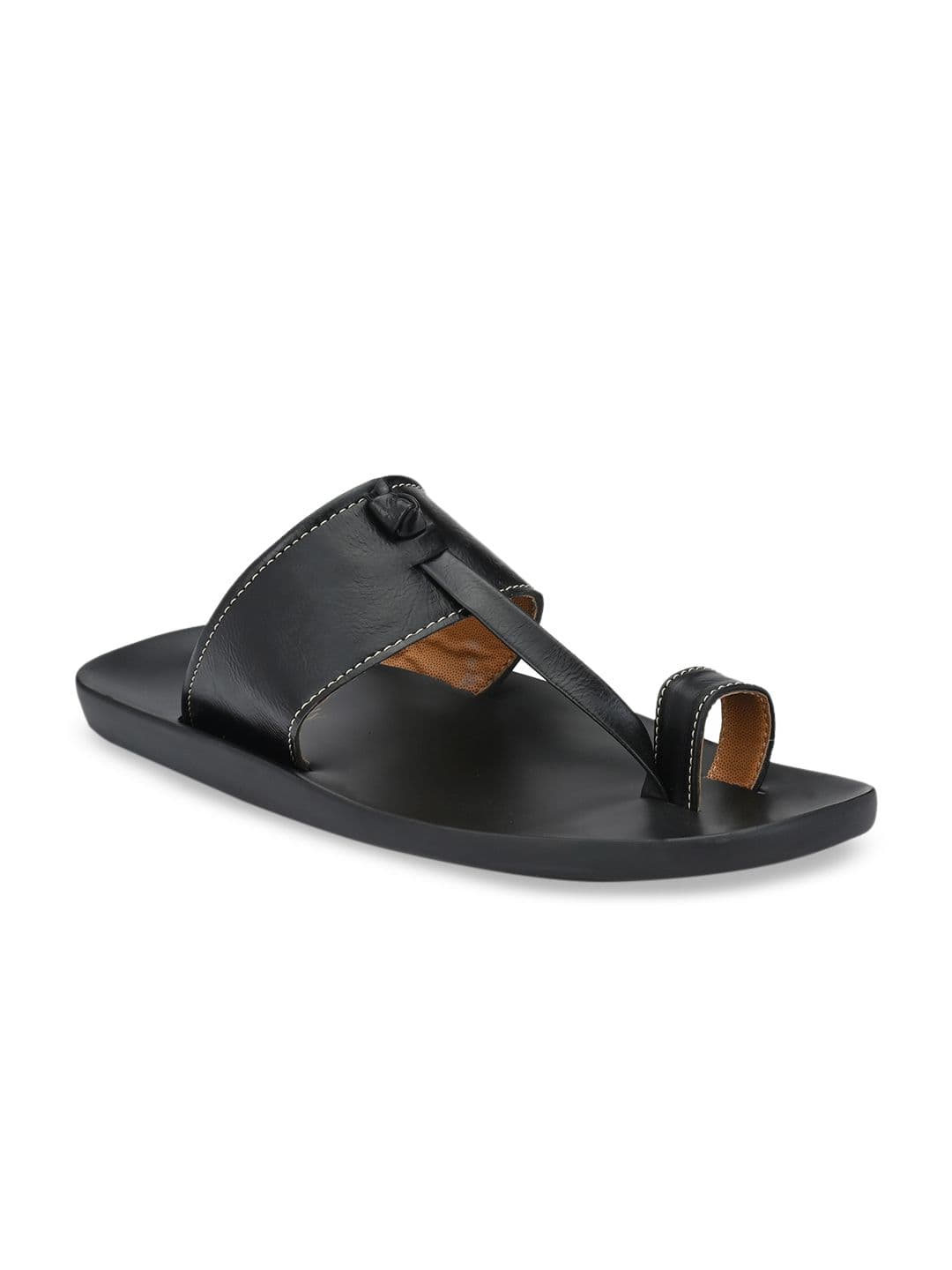 Eego Italy Men Black Comfort Sandals - view 1