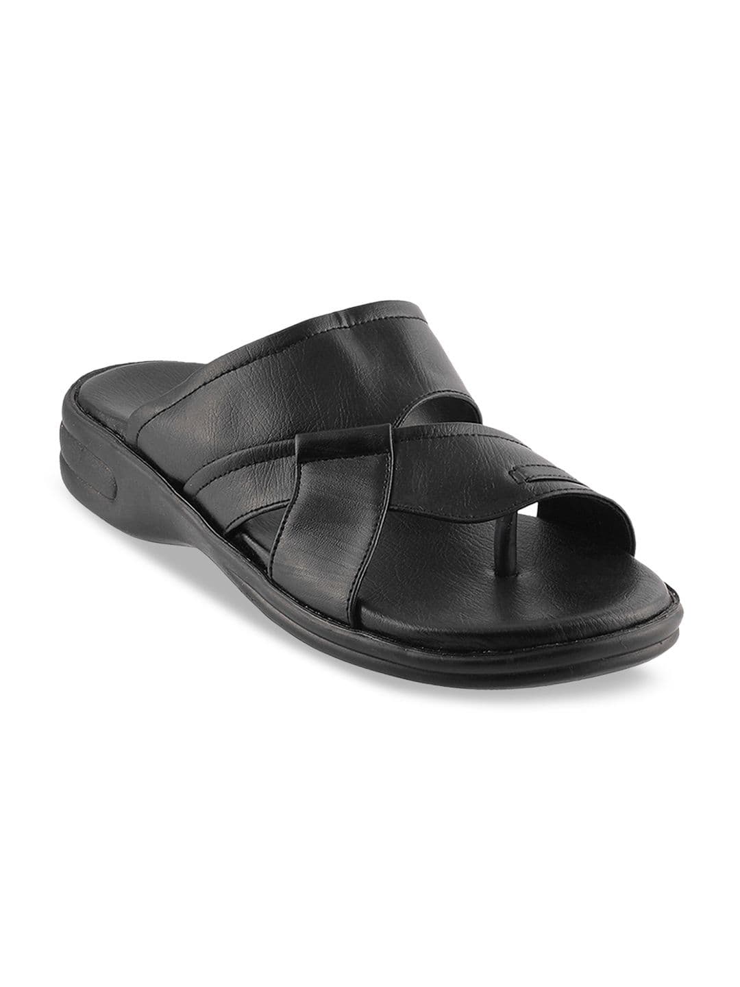 WALKWAY by Metro Men Black Solid Sandals - view 1