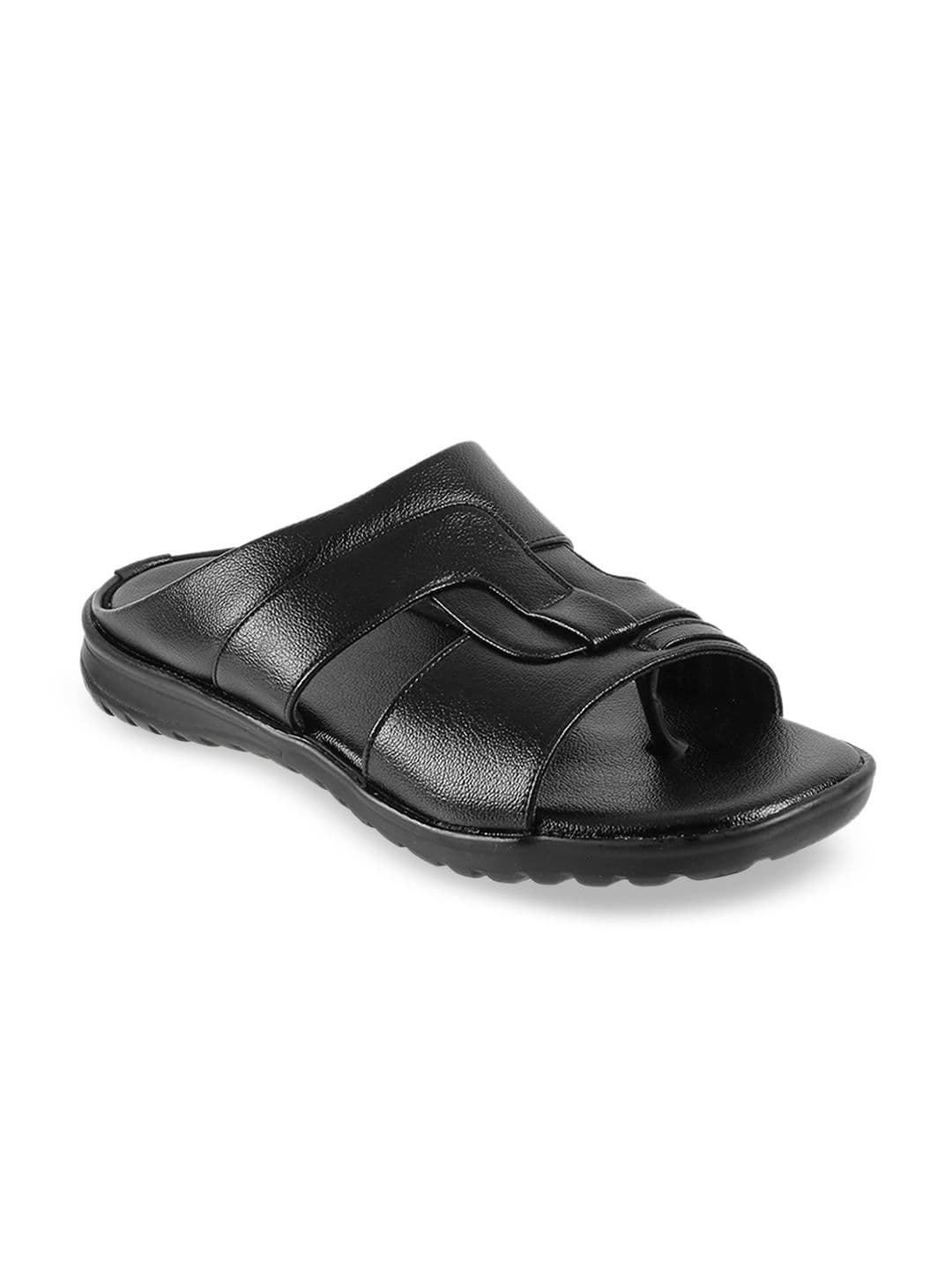 WALKWAY by Metro Men Black Solid Sandals - view 1
