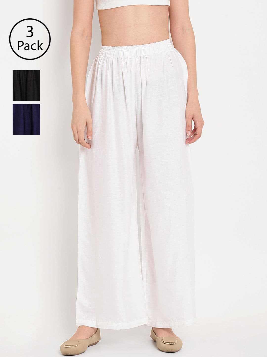 TAG 7 Women Set of 3 Wide Leg Palazzos - view 1