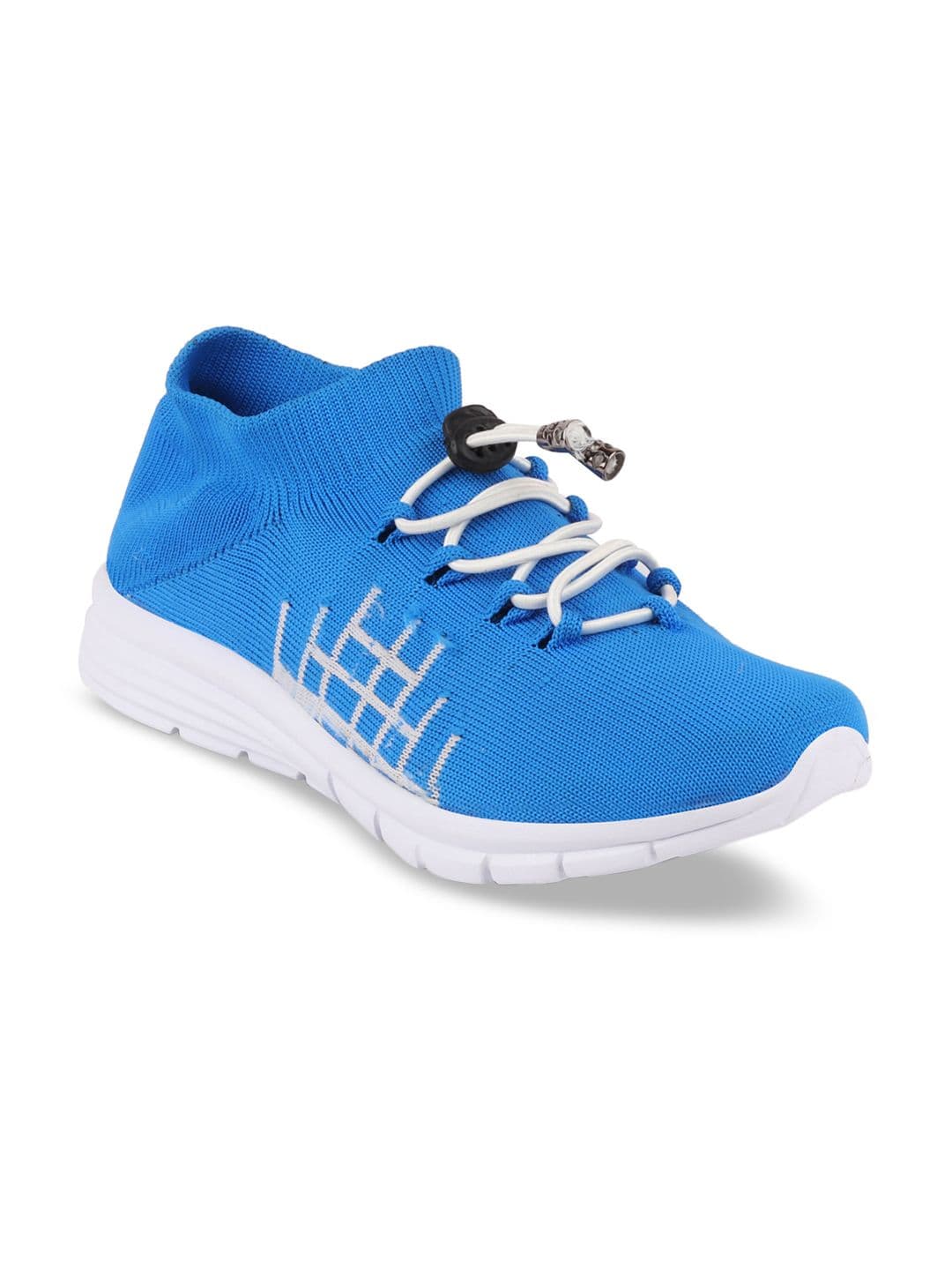 FAUSTO Men Blue & White Mesh Walking Shoes - view 1