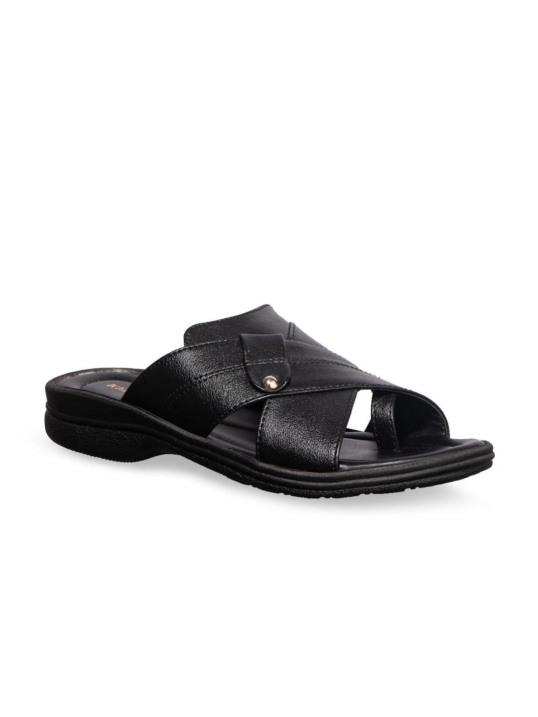 Khadims Men Black Sandals - view 1