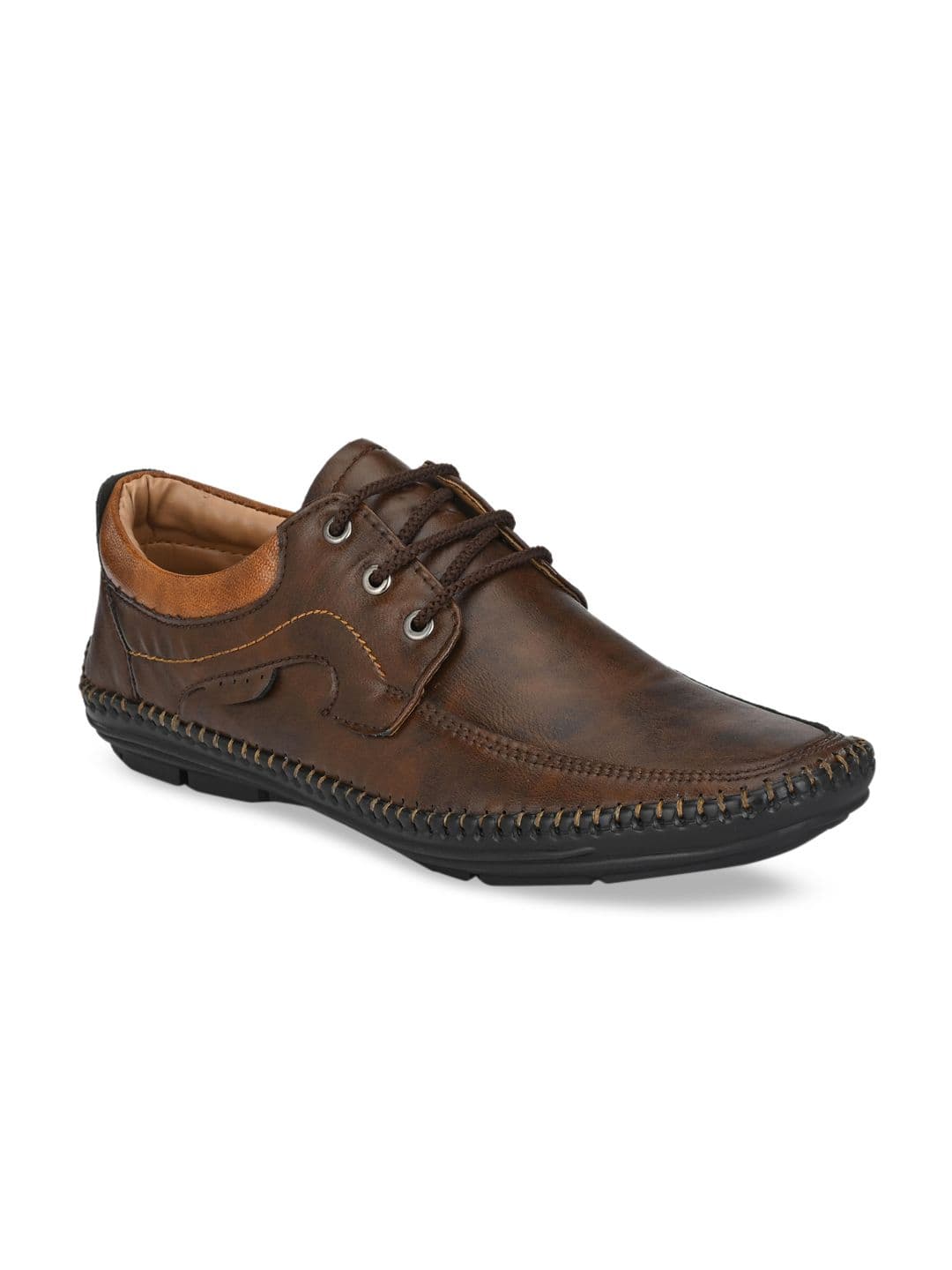 Mactree Men Brown Solid Formal Derbys - view 1