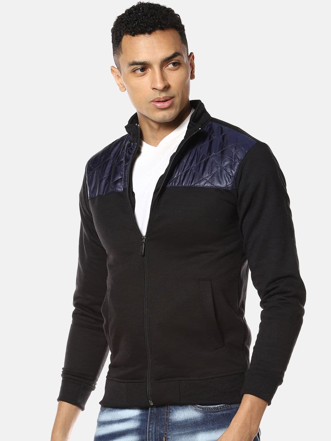 CAHOOT Men Black Solid Windcheater Padded Jacket - view 1