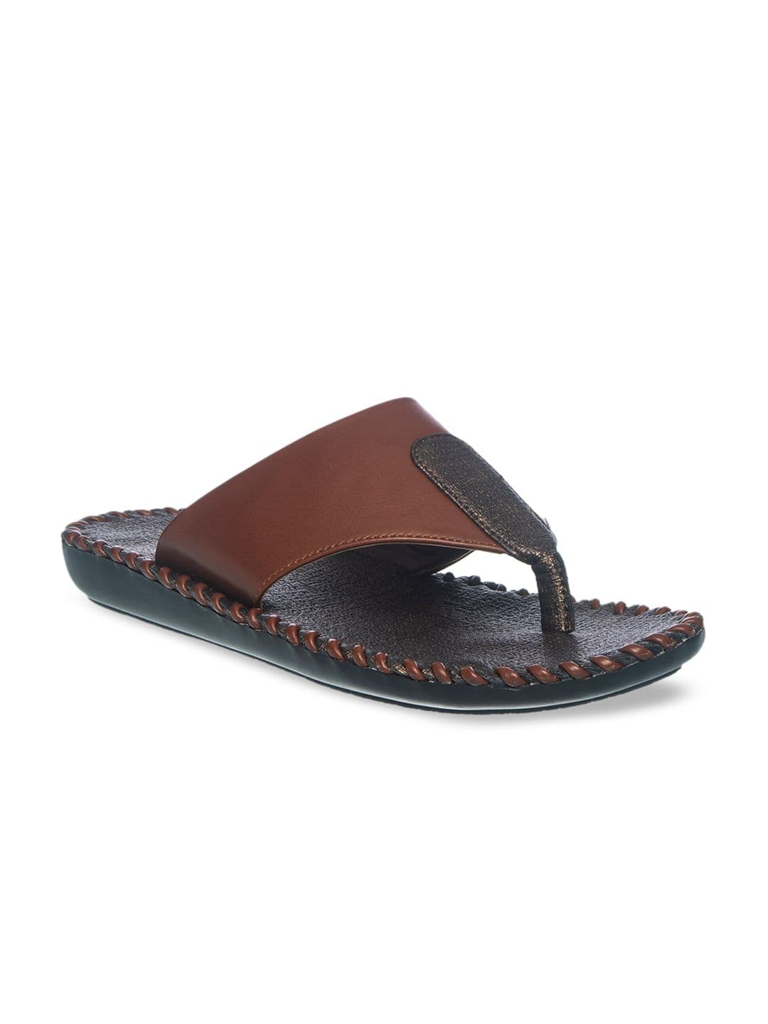 Khadims Men Brown Comfort Sandals - view 1