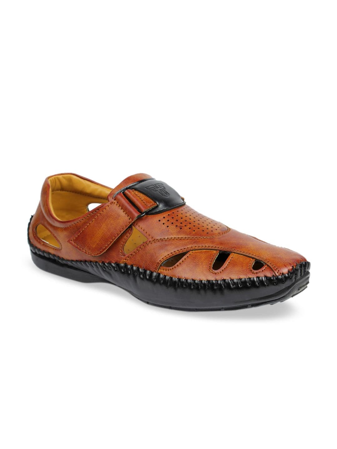 Fashion Victim Men Tan Brown Fisherman Sandals - view 1