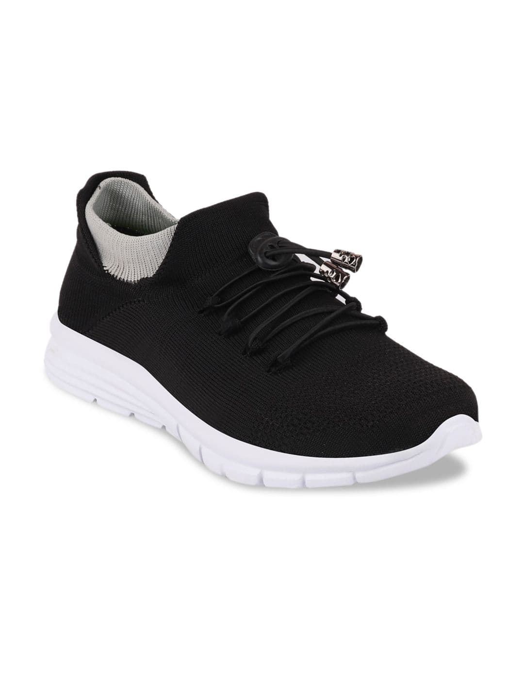 FAUSTO Men Black Canvas Running Shoes - view 1