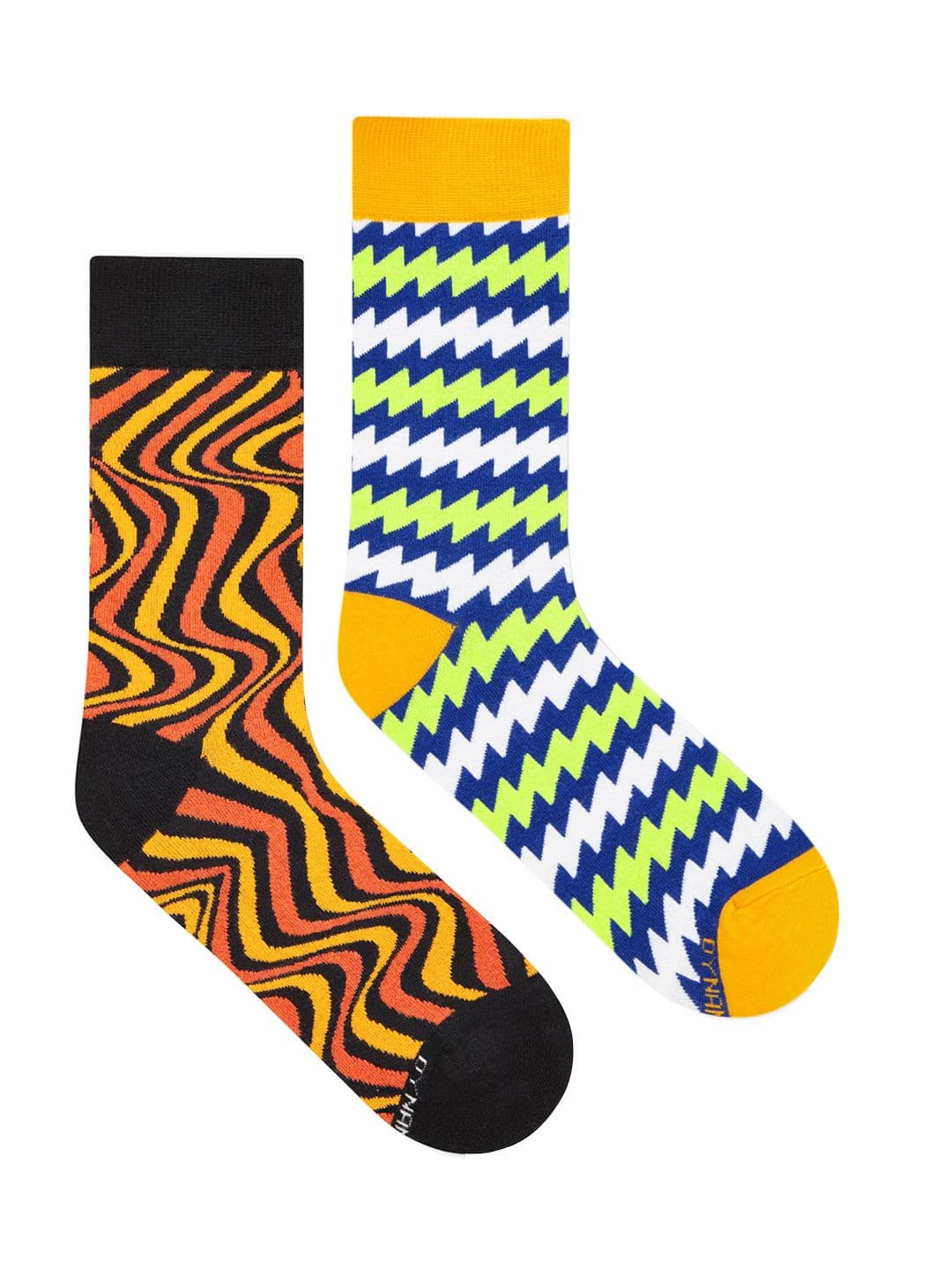 Dynamocks Unisex Pack Of 2 Patterned Sustainable Calf-Length Socks - view 1