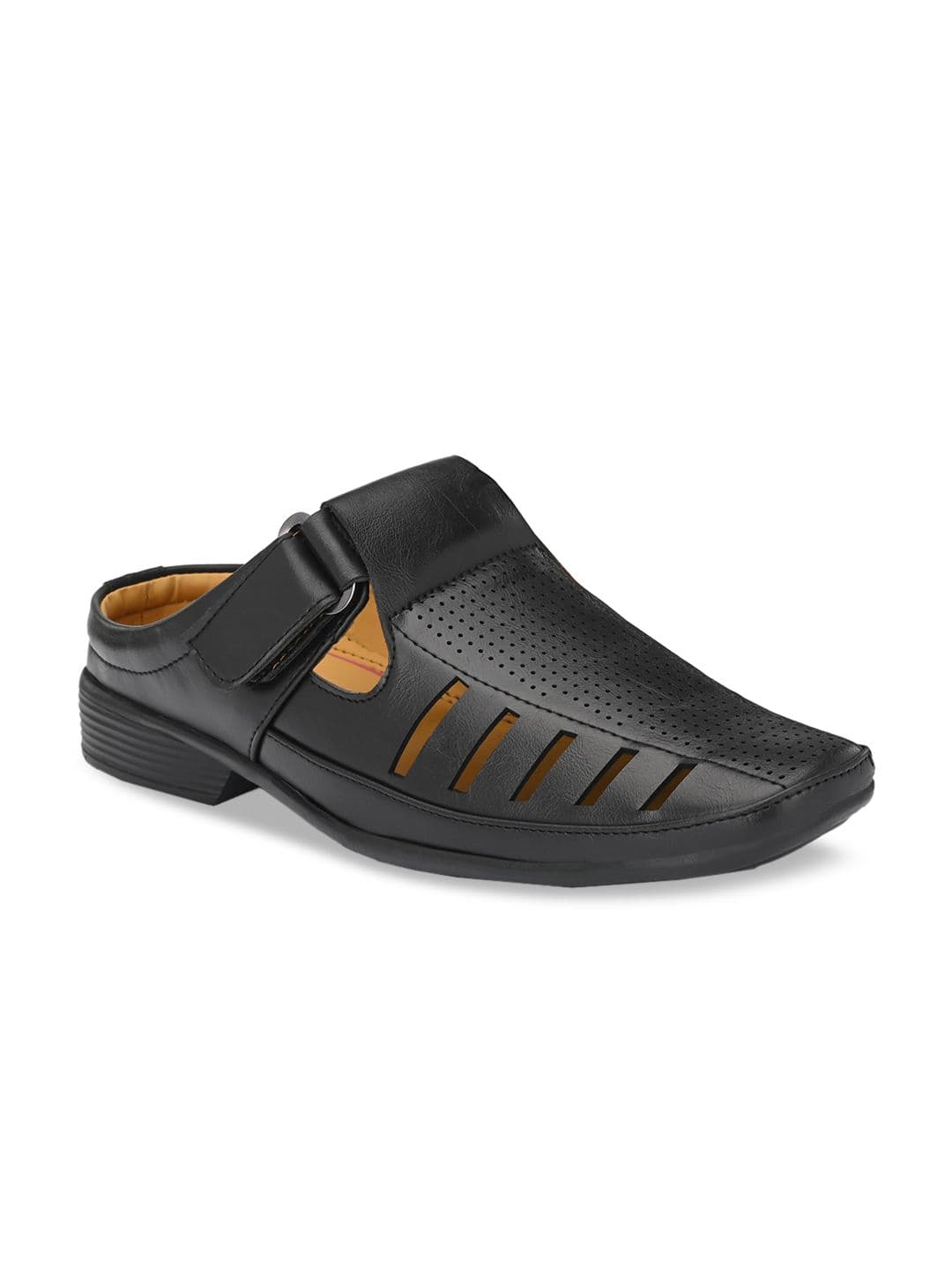 Azzaro Black Men Black Shoe-Style Sandals - view 1