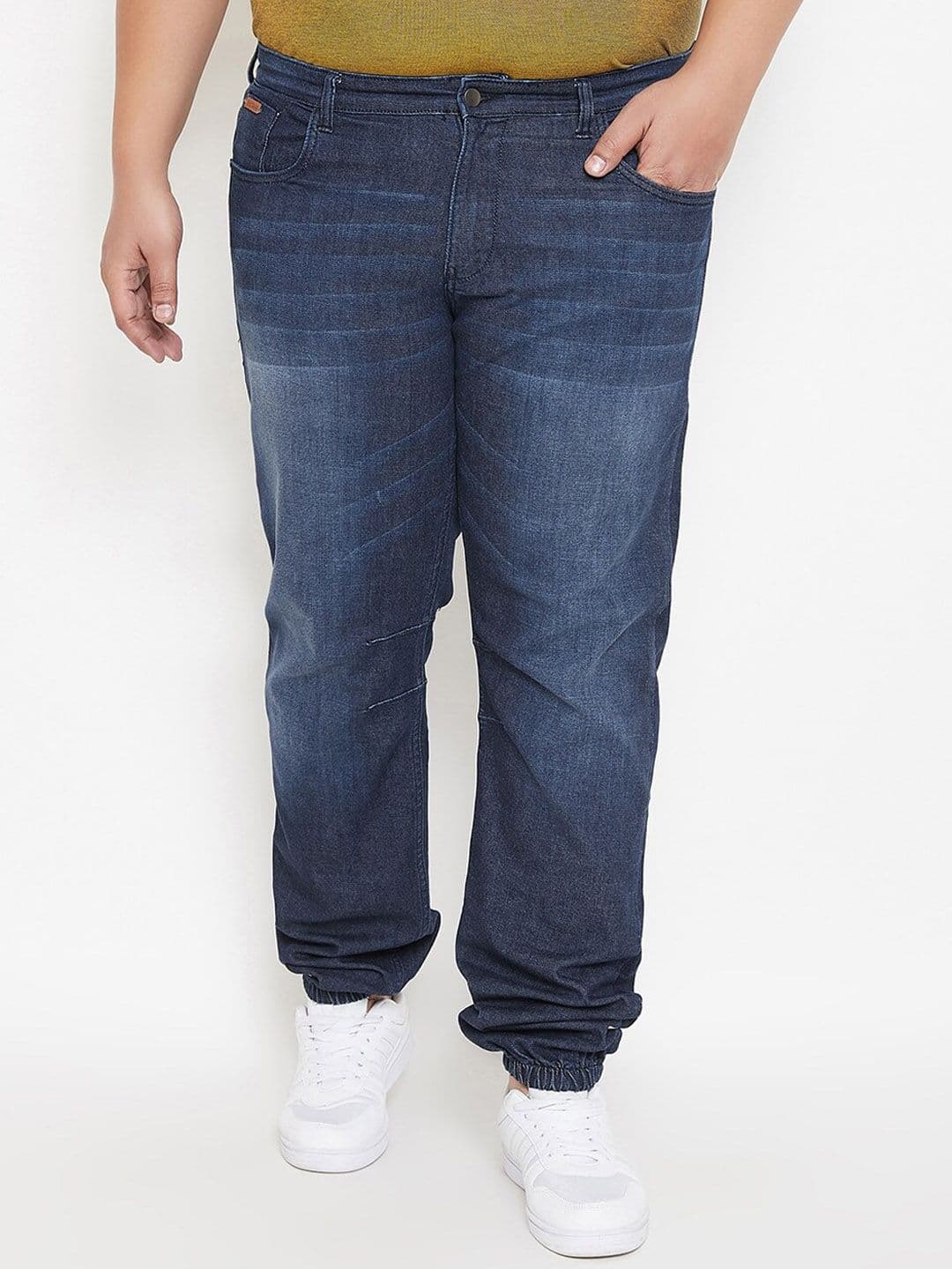 Instafab Plus Men Navy Blue Regular Fit Jeans - view 1