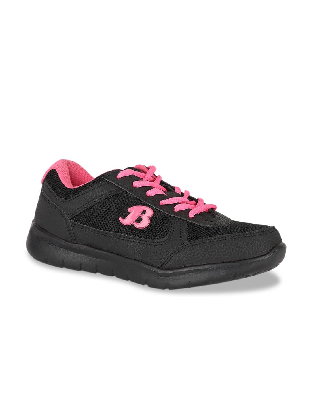 Power Women Black Textile Running Shoes - view 1