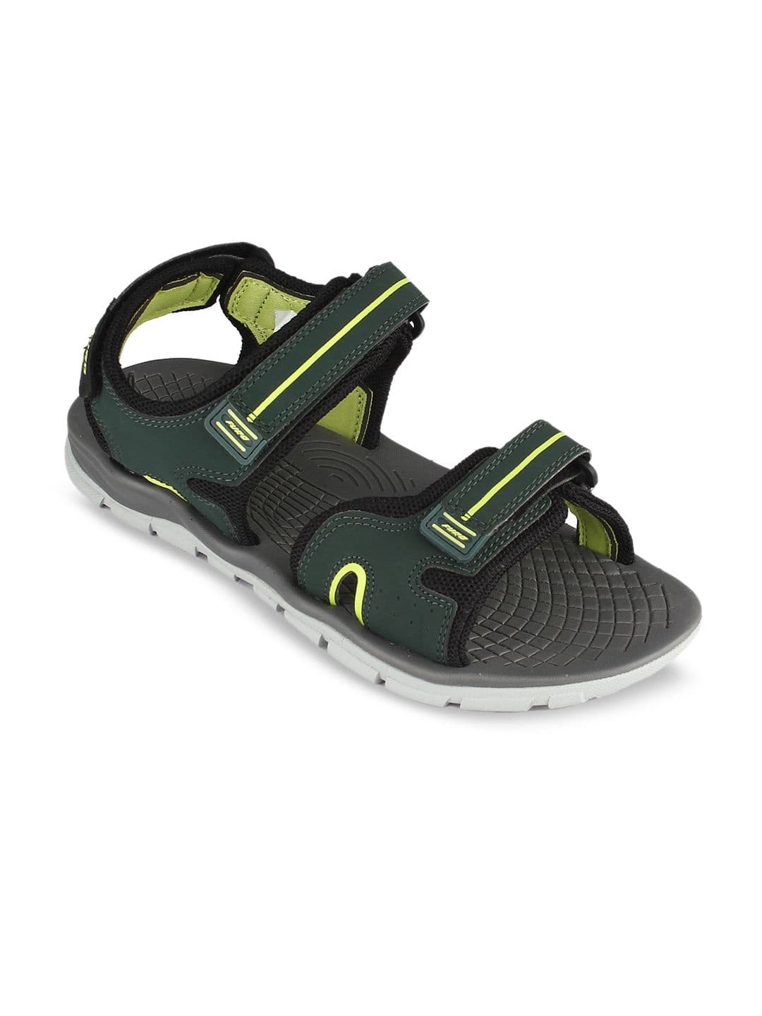 FURO by Red Chief Men Green & Black Solid Sports Sandals - view 1