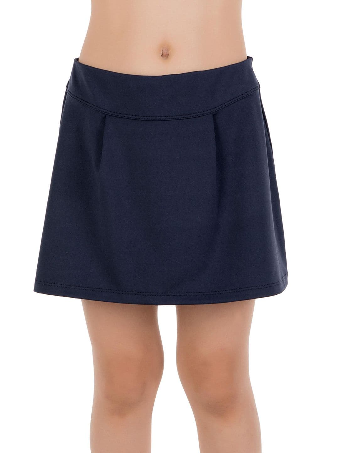 Decathlon Kuikma - Girls Navy Blue TSK100 Ball Carrying Tennis Skirt - view 1