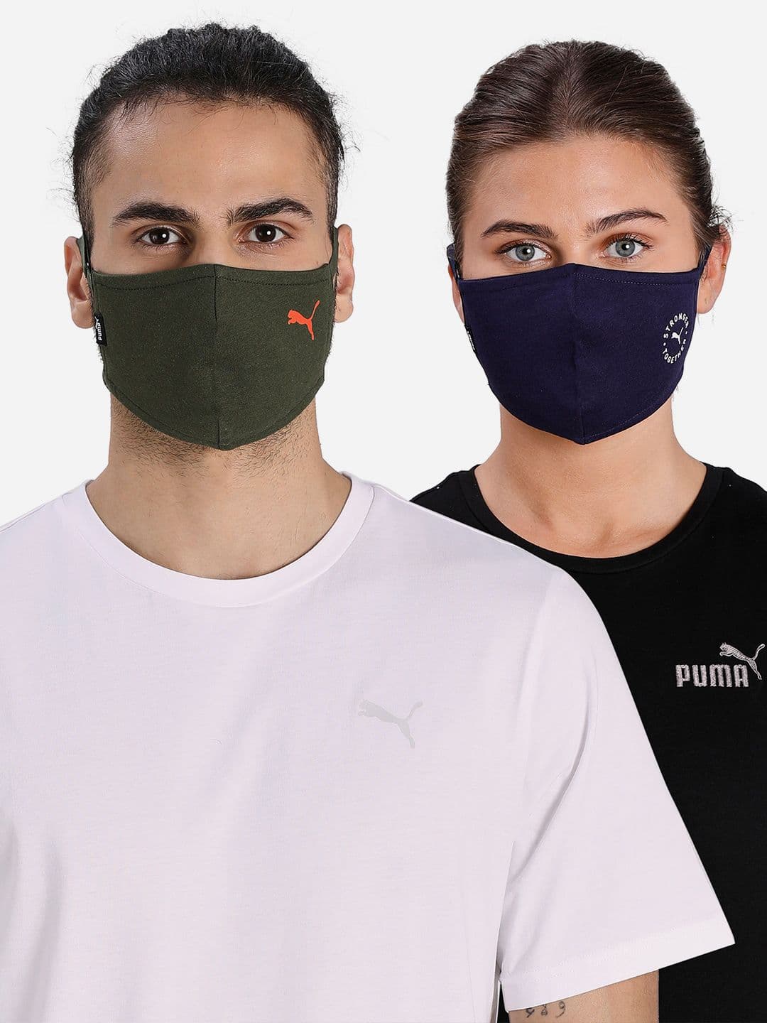 Puma Unisex Pack Of 2 Solid Outdoor Masks - view 1