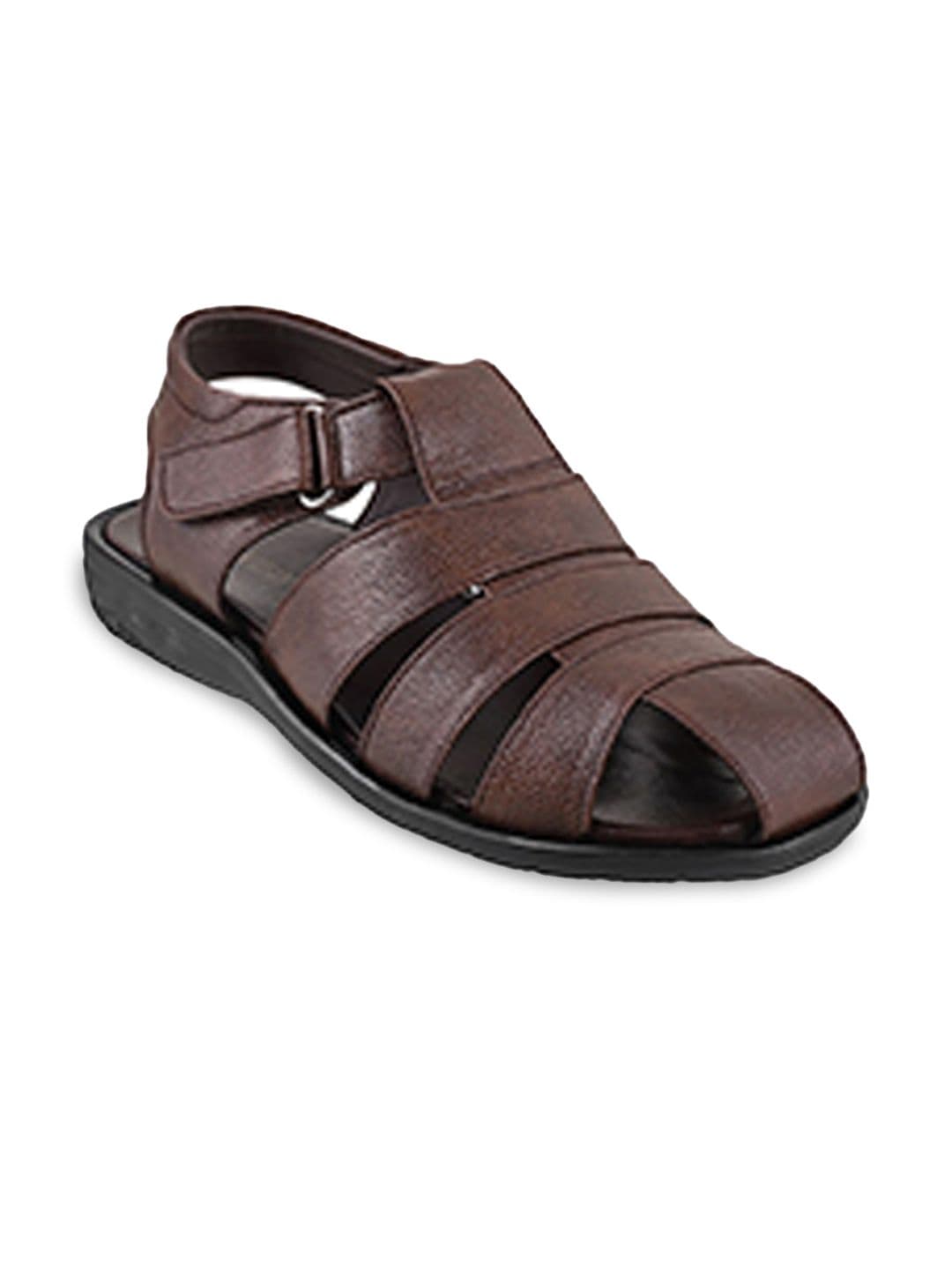 WALKWAY by Metro Men Brown & Black Fisherman Sandals - view 1