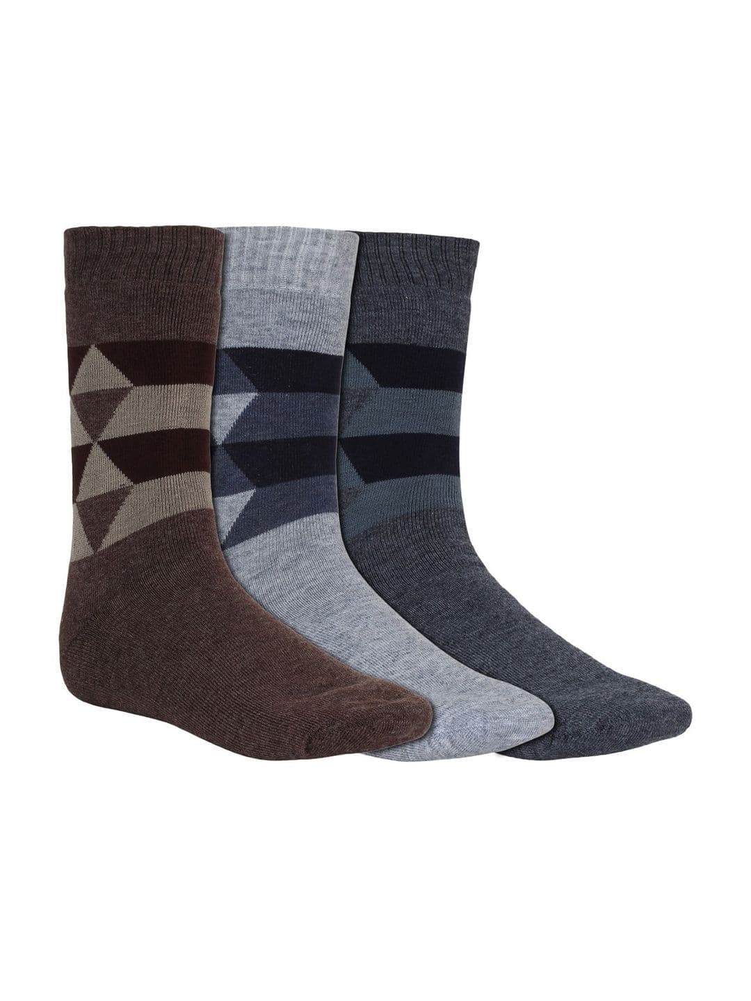 Creature Men Pack Of 3 Patterned Calf-Length Socks - view 1