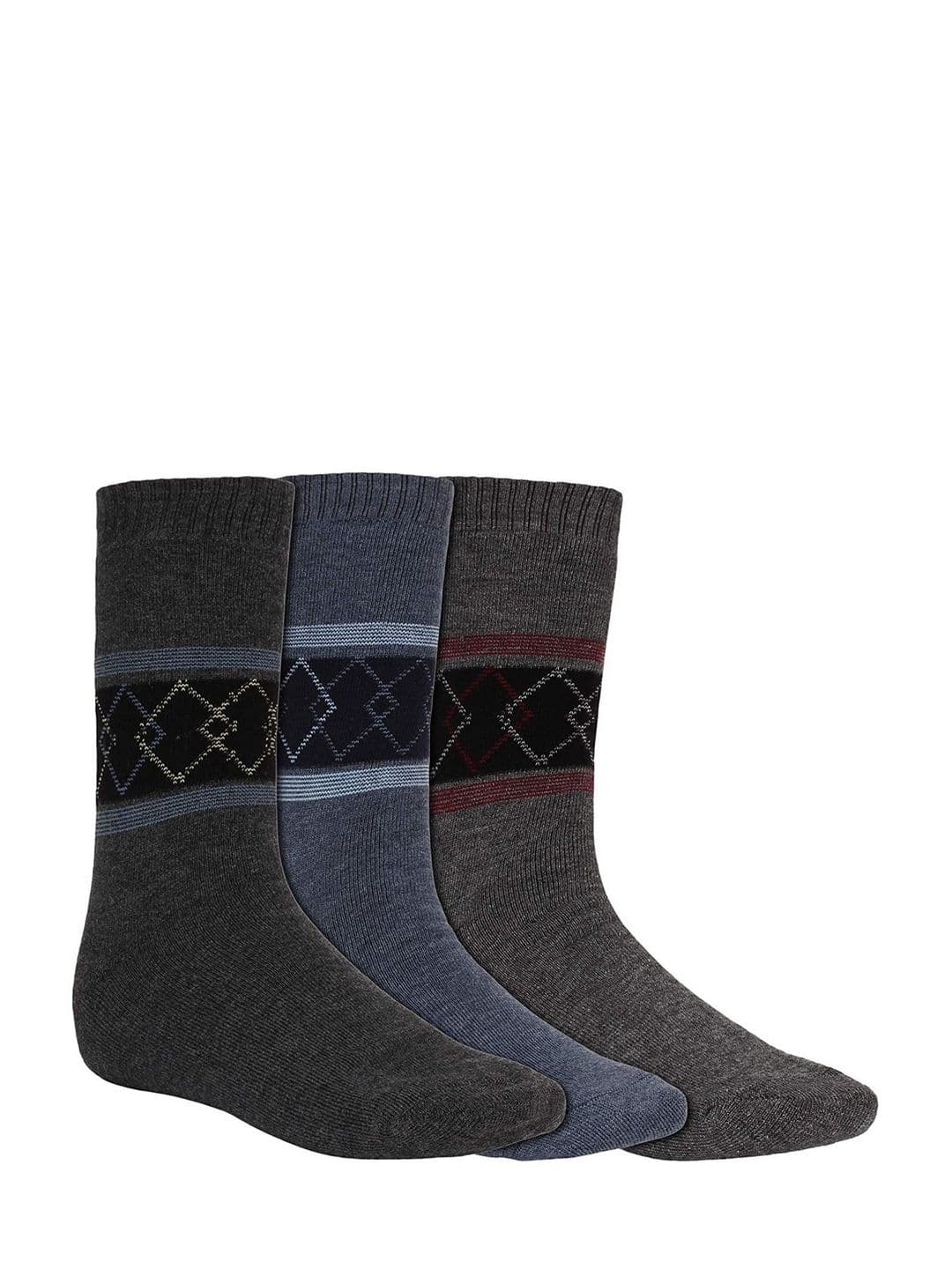 Creature Men Pack Of 3 Patterned Calf-Length Socks - view 1