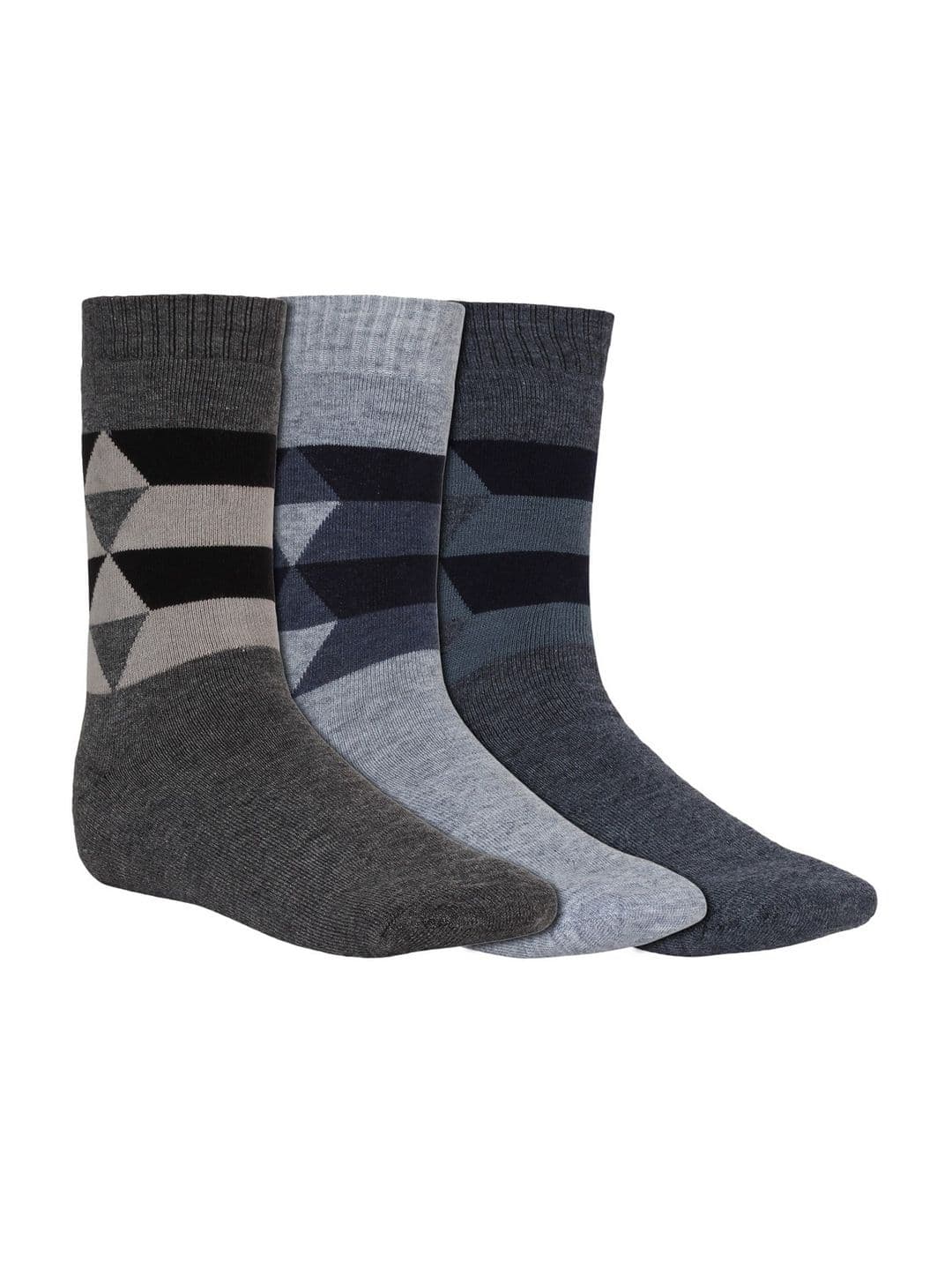 Creature Men Pack Of 3 Patterned Calf-Length Socks - view 1