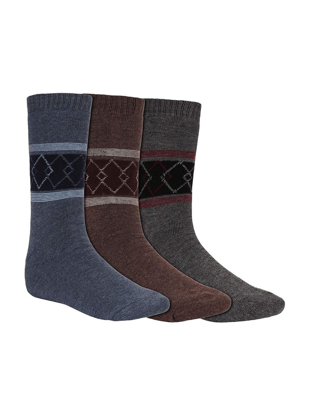 Creature Men Pack Of 3 Patterned Calf-Length Socks - view 1