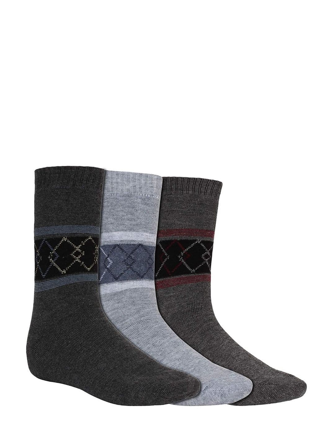 Creature Men Pack Of 3 Patterned Calf-Length Socks - view 1