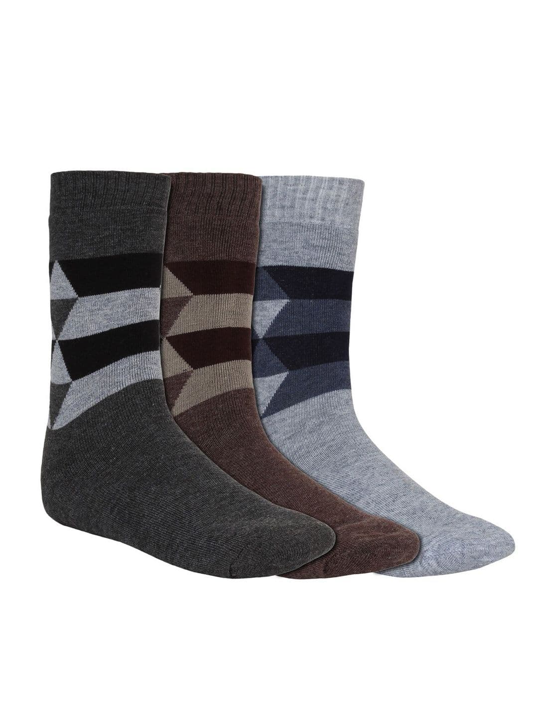 Creature Men Pack Of 3 Patterned Calf-Length Socks - view 1