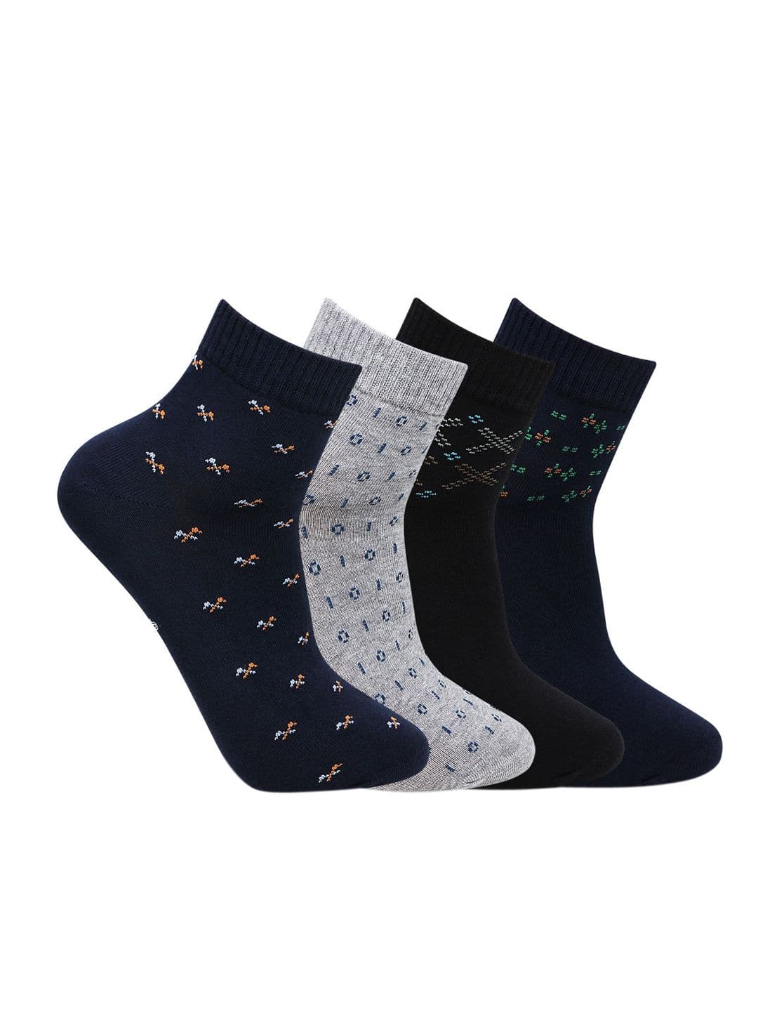 Bonjour Men Pack Of 4 Assorted Above Ankle-Length Socks - view 1