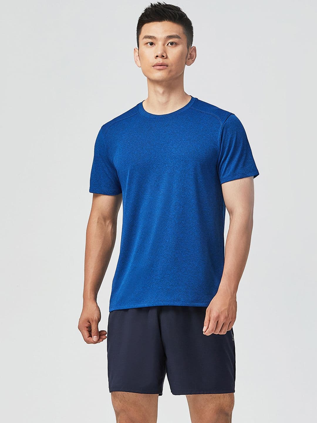 Decathlon Domyos - Men Navy Blue FST 100 Quick Dry Gym Shorts