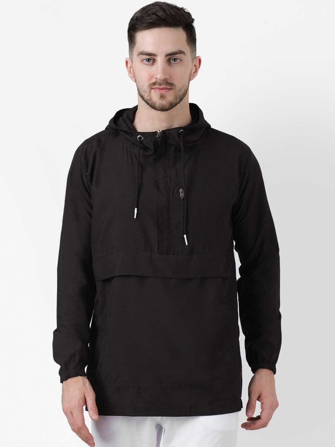 PAUSE SPORT Men Black Windcheater and Water Resistant Tailored Jacket - view 1