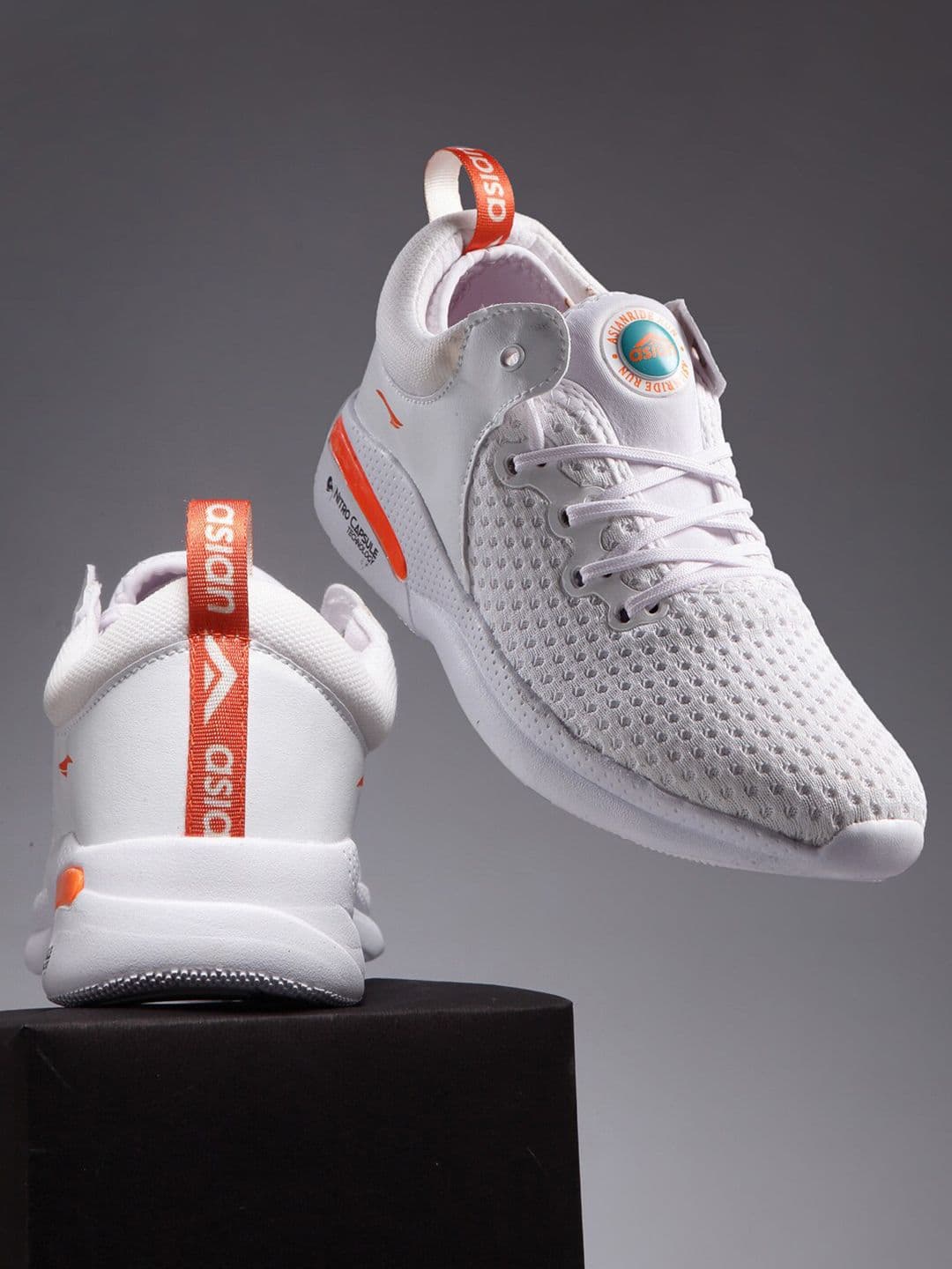 ASIAN Men White Mesh Running Shoes - view 1