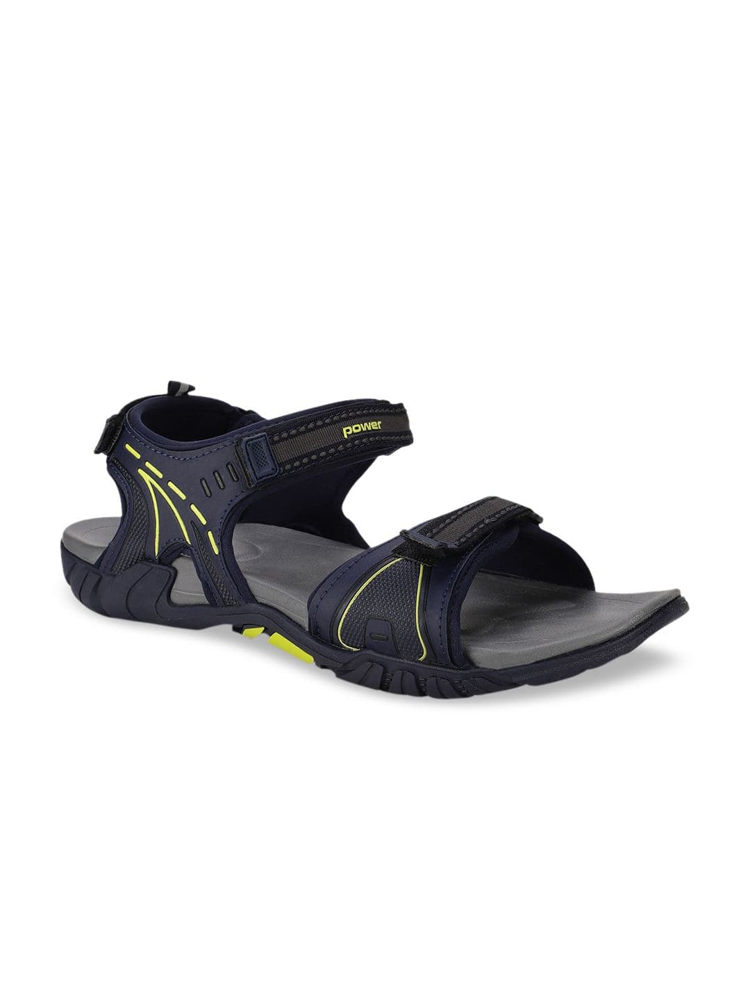 Power Men Navy Blue & Grey Sports Sandals - view 1